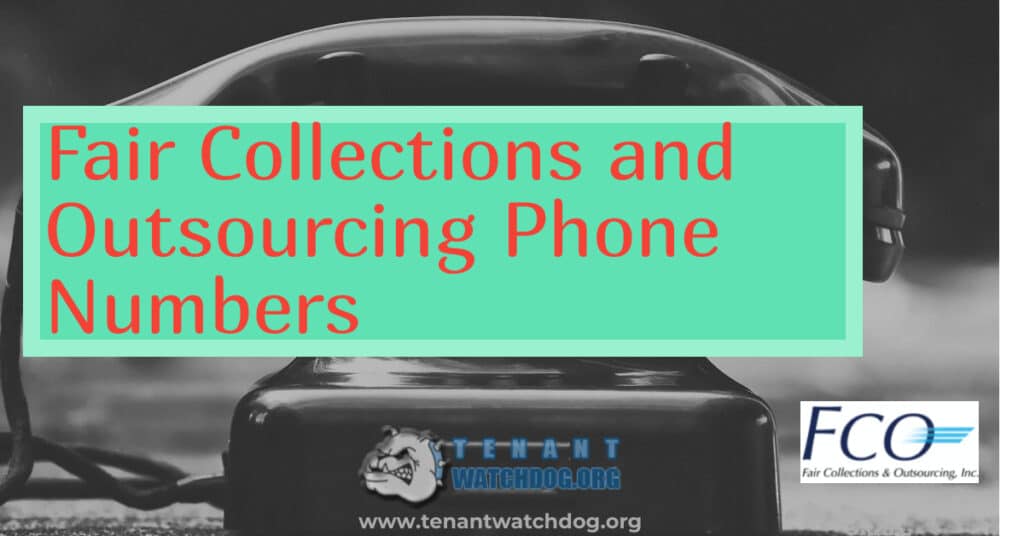 Fair Collections Outsourcing Phone Numbers